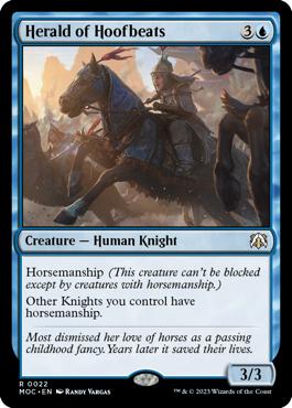 Herald of Hoofbeats - March of the Machine Commander