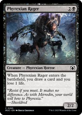 Phyrexian Rager - March of the Machine Commander
