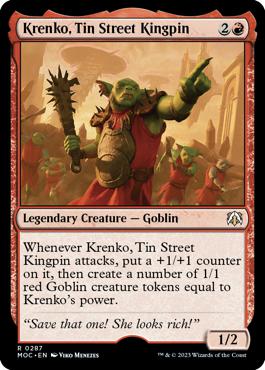 Krenko, Tin Street Kingpin - March of the Machine Commander