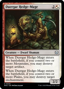 Duergar Hedge-Mage - March of the Machine Commander