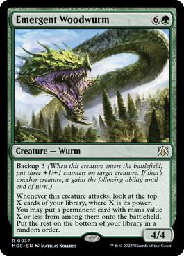 Emergent Woodwurm - March of the Machine Commander