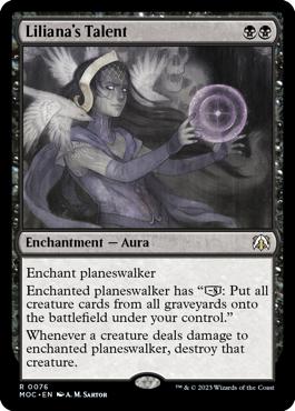 Liliana's Talent - March of the Machine Commander