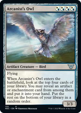 Arcanist's Owl - Kamigawa: Neon Dynasty Commander
