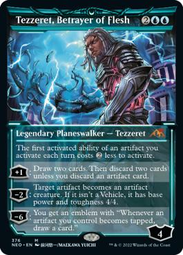 Tezzeret, Betrayer of Flesh - Kamigawa: Neon Dynasty