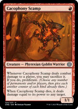 Cacophony Scamp - Phyrexia: All Will Be One