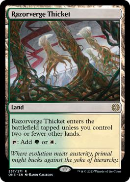 Razorverge Thicket - Phyrexia: All Will Be One