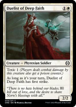 Duelist of Deep Faith - Phyrexia: All Will Be One