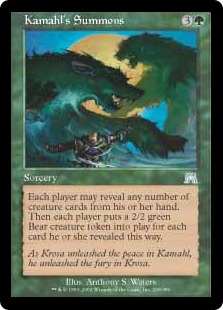 Kamahl's Summons - Onslaught