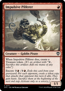 Impulsive Pilferer - Outlaws of Thunder Junction Commander