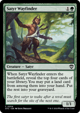 Satyr Wayfinder - Outlaws of Thunder Junction Commander