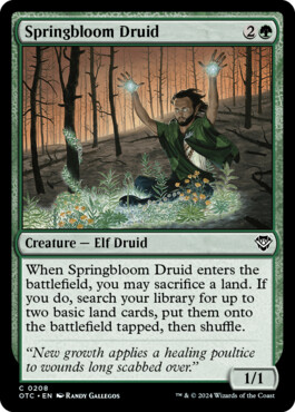 Springbloom Druid - Outlaws of Thunder Junction Commander