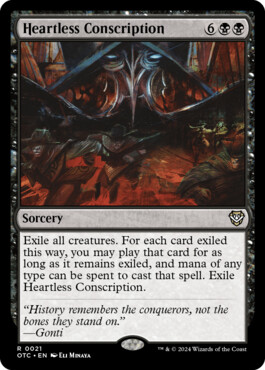 Heartless Conscription - Outlaws of Thunder Junction Commander