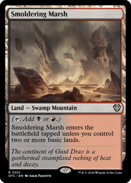 Smoldering Marsh - Outlaws of Thunder Junction Commander