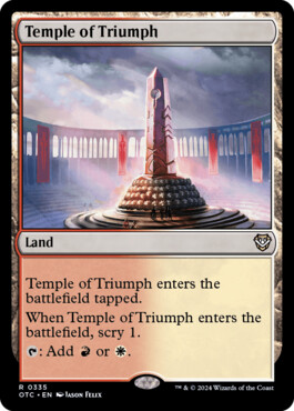 Temple of Triumph - Outlaws of Thunder Junction Commander