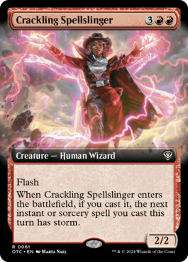 Crackling Spellslinger - Outlaws of Thunder Junction Commander