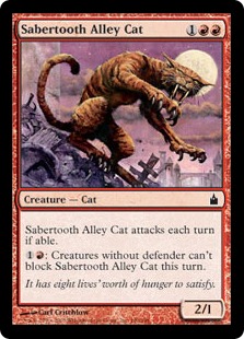 Sabertooth Alley Cat - Ravnica: City of Guilds