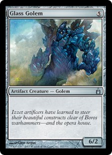 Glass Golem - Ravnica: City of Guilds