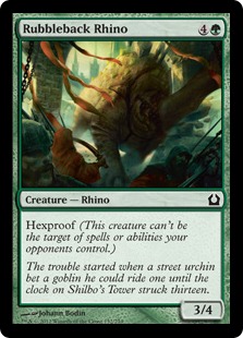 Rubbleback Rhino - Return to Ravnica