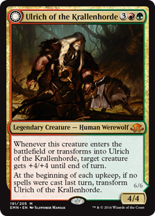 Ulrich of the Krallenhorde -> Ulrich, Uncontested Alpha - Eldritch Moon