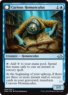 Curious Homunculus -> Voracious Reader - Eldritch Moon