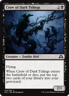 Crow of Dark Tidings - Shadows over Innistrad