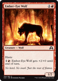 Ember-Eye Wolf - Shadows over Innistrad