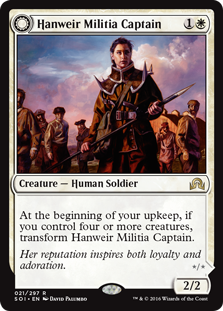 Hanweir Militia Captain -> Westvale Cult Leader - Shadows over Innistrad