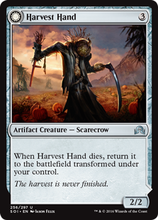 Harvest Hand -> Scrounged Scythe - Shadows over Innistrad