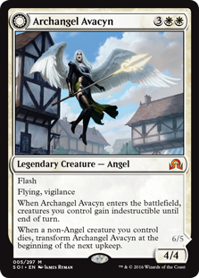 Archangel Avacyn -> Avacyn, the Purifier - Shadows over Innistrad