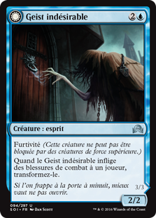 Uninvited Geist -> Unimpeded Trespasser - Shadows over Innistrad