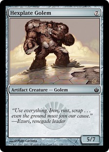 Hexplate Golem - Mirrodin Besieged