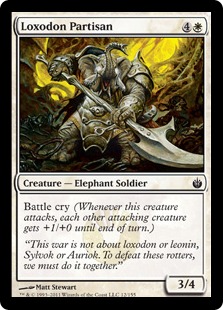 Loxodon Partisan - Mirrodin Besieged