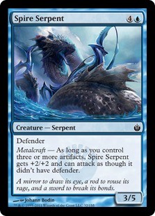 Spire Serpent - Mirrodin Besieged