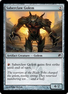 Saberclaw Golem - Scars of Mirrodin