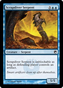 Scrapdiver Serpent - Scars of Mirrodin