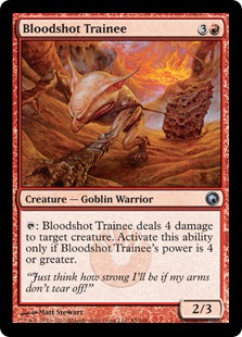 Bloodshot Trainee - Scars of Mirrodin