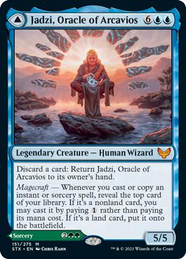 Jadzi, Oracle of Arcavios // Journey to the Oracle - Strixhaven: School of Mages