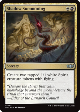 Shadow Summoning - Tarkir: Dragonstorm Commander