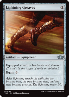 Lightning Greaves - Tarkir: Dragonstorm Commander