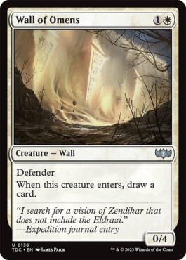 Wall of Omens - Tarkir: Dragonstorm Commander