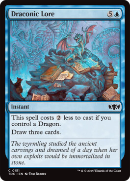 Draconic Lore - Tarkir: Dragonstorm Commander