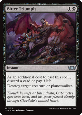 Bitter Triumph - Tarkir: Dragonstorm Commander