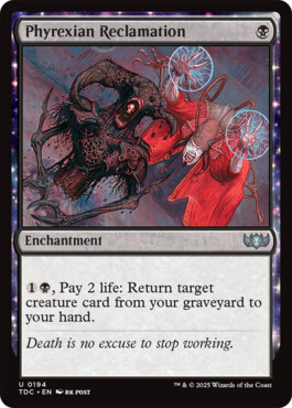 Phyrexian Reclamation - Tarkir: Dragonstorm Commander