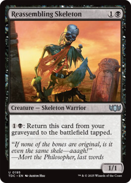 Reassembling Skeleton - Tarkir: Dragonstorm Commander