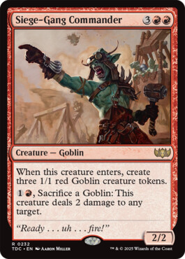Siege-Gang Commander - Tarkir: Dragonstorm Commander