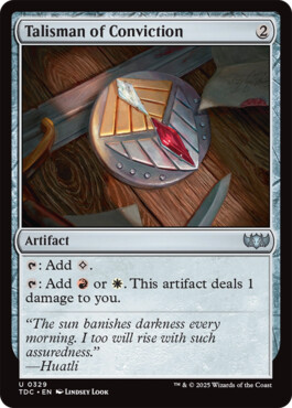 Talisman of Conviction - Tarkir: Dragonstorm Commander