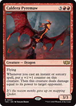 Caldera Pyremaw - Tarkir: Dragonstorm Commander