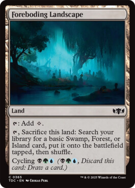 Foreboding Landscape - Tarkir: Dragonstorm Commander
