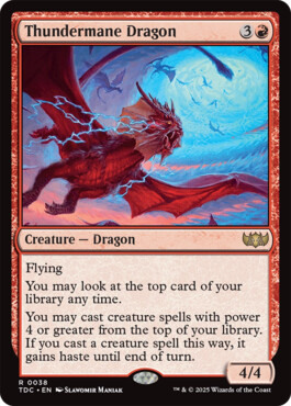 Thundermane Dragon - Tarkir: Dragonstorm Commander