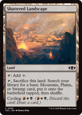 Shattered Landscape - Tarkir: Dragonstorm Commander
